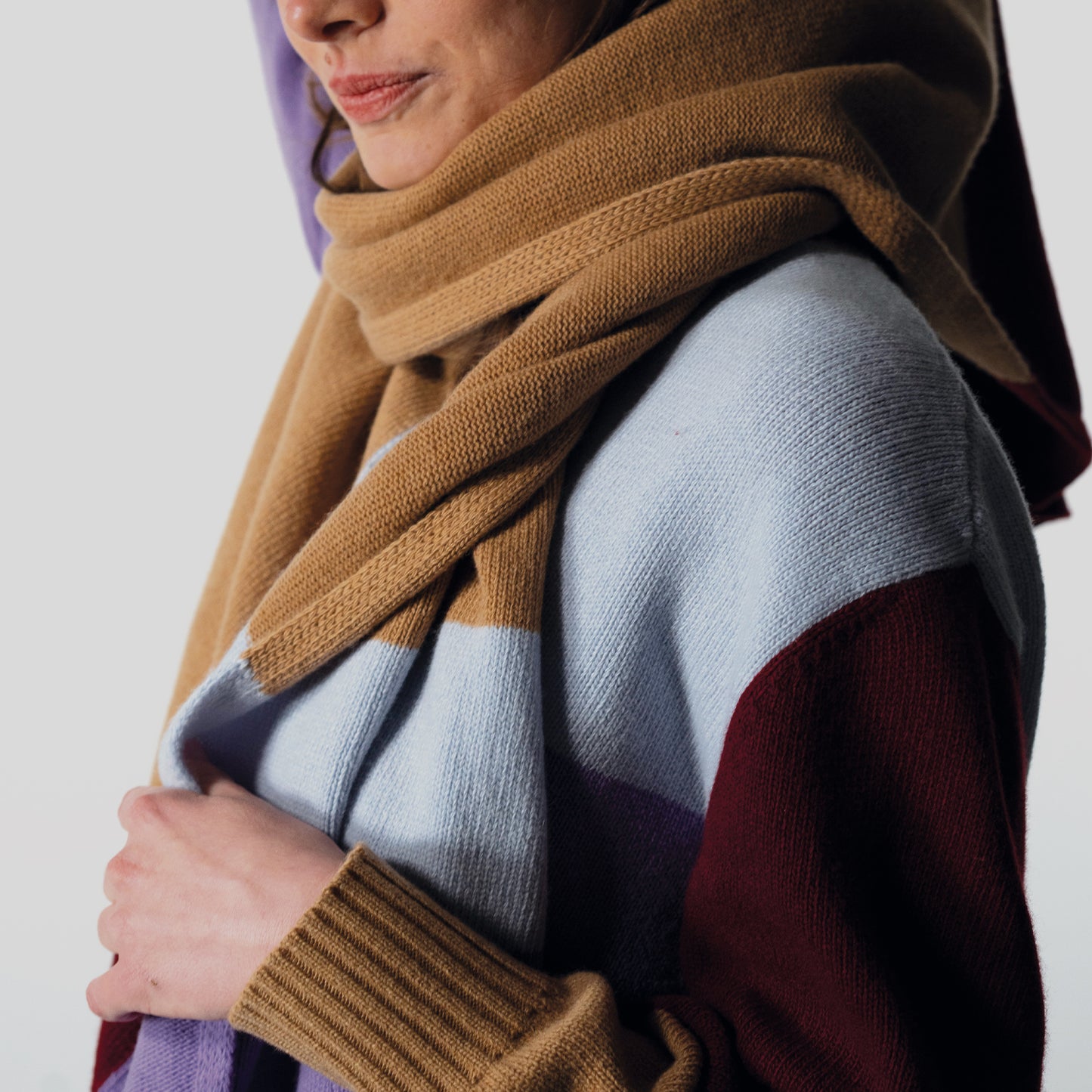 Écharpe Color Block